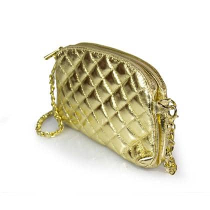 LUCY - Genuine leather clutch bag.Made in Italy