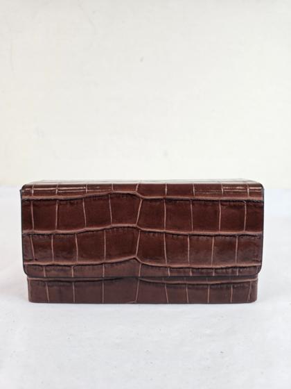 LUCY - pochette in vera pelle con tracolla a catena